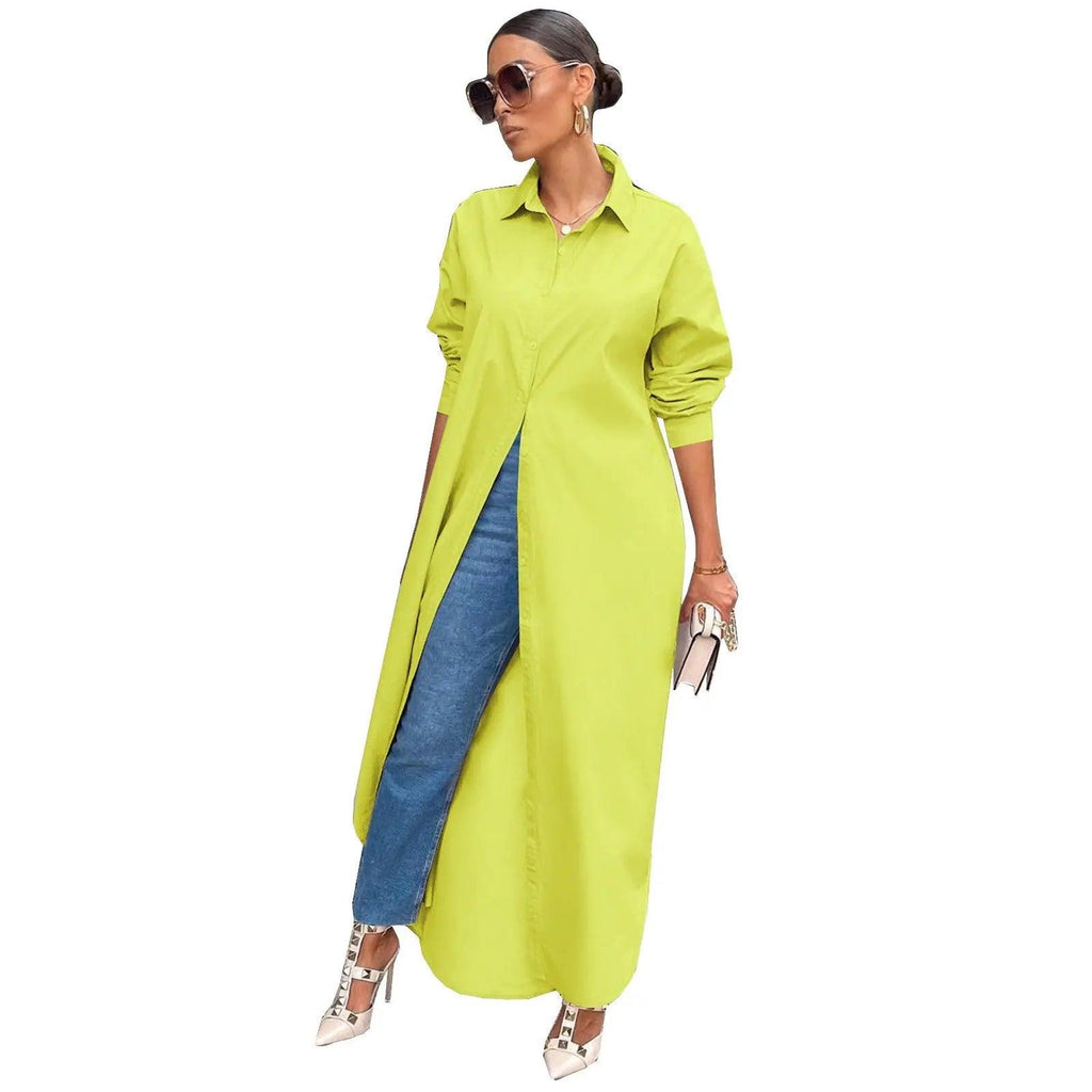 Women Casual Long Shirt Dresses eprolo