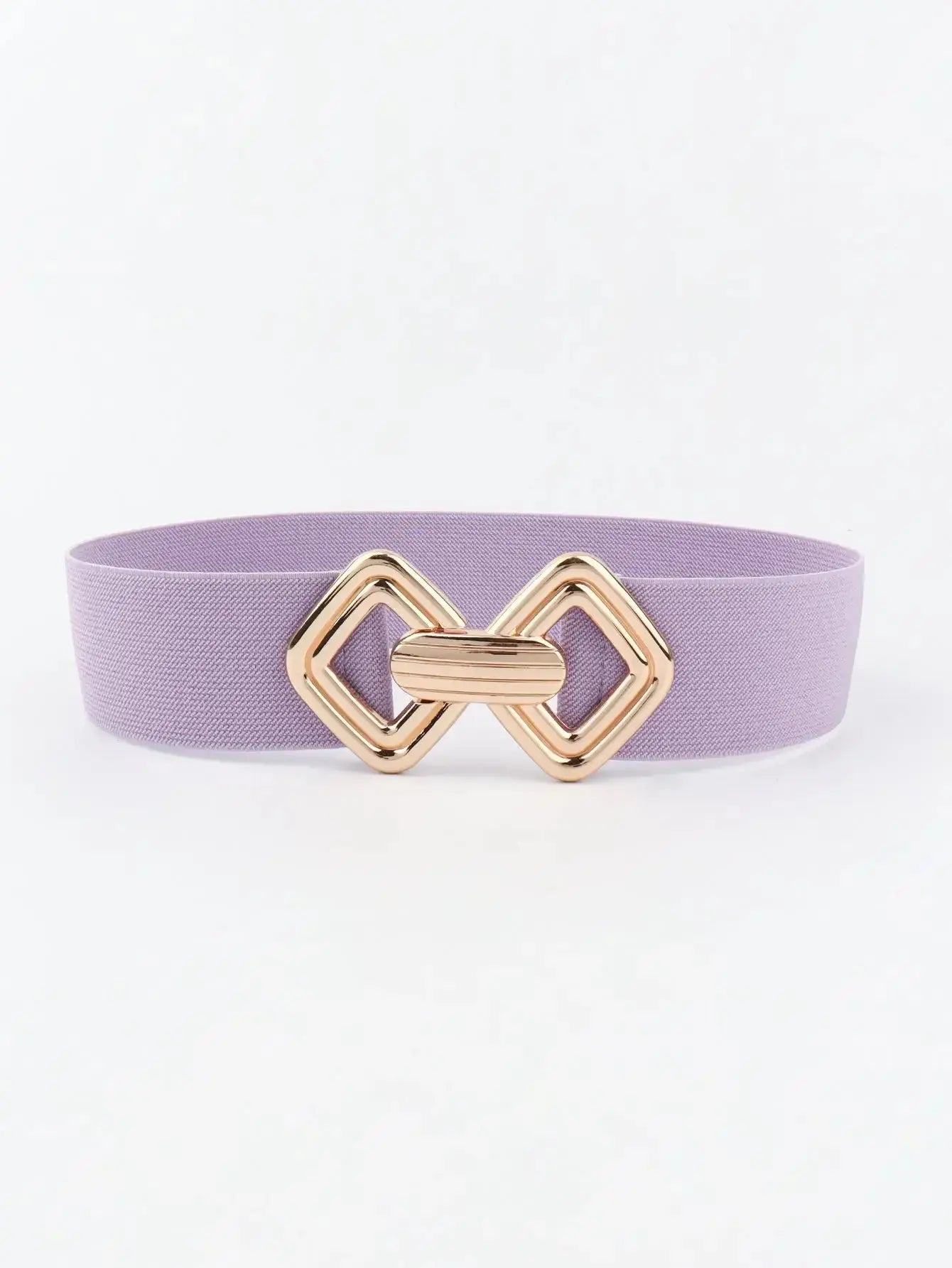 Geometric Buckle Elastic Wide Belt - DaisyDrop 