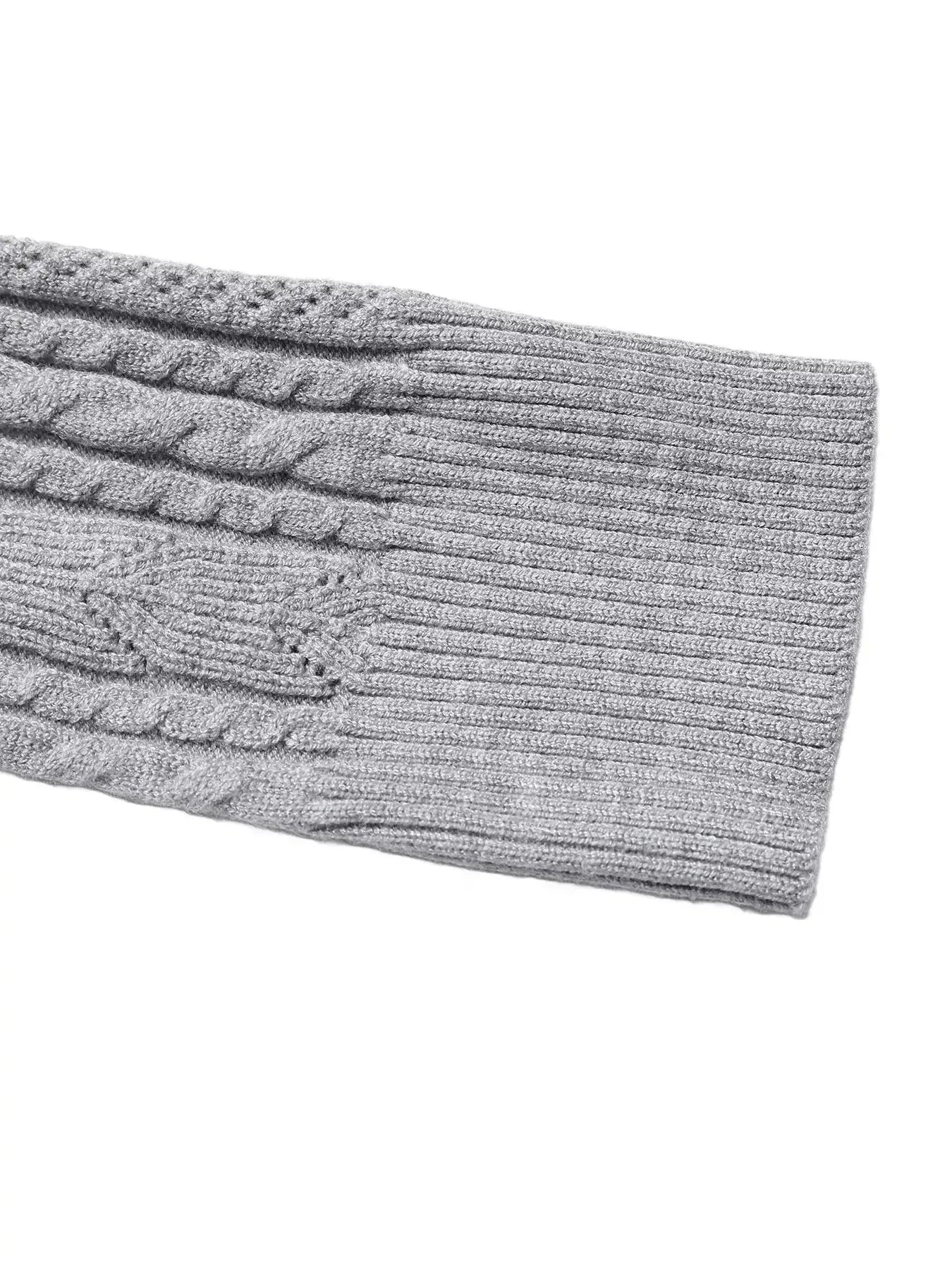 Cable Knit A-Line Sweater Dress - DaisyDrop 