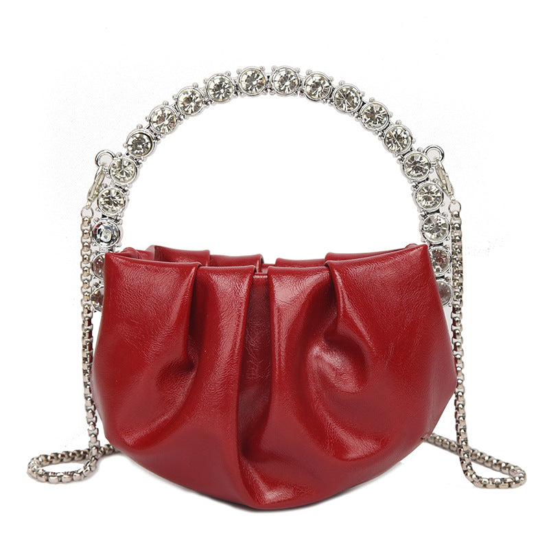 Round Diamond Evening Clutch Bags