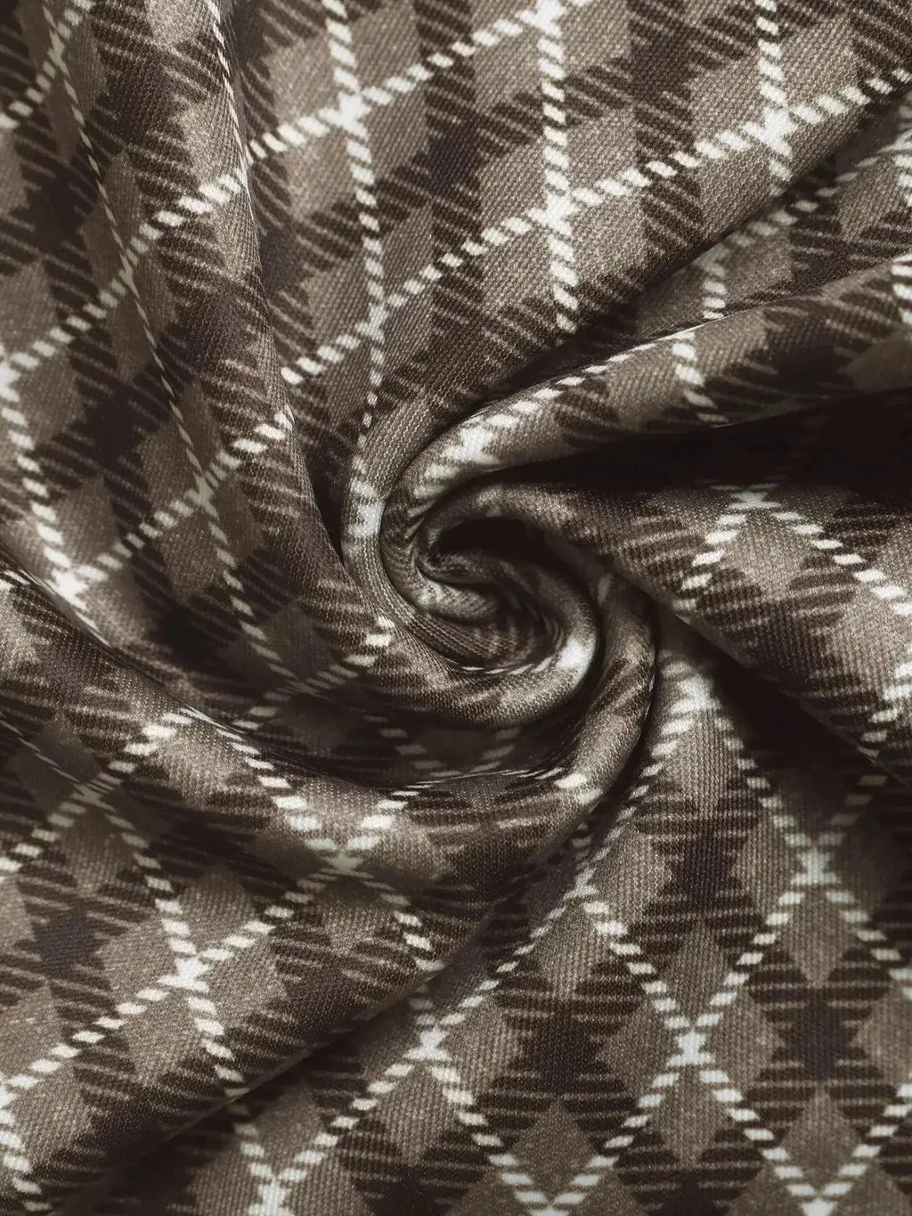 Plaid High-Waisted Wide Leg Pants - DaisyDrop 