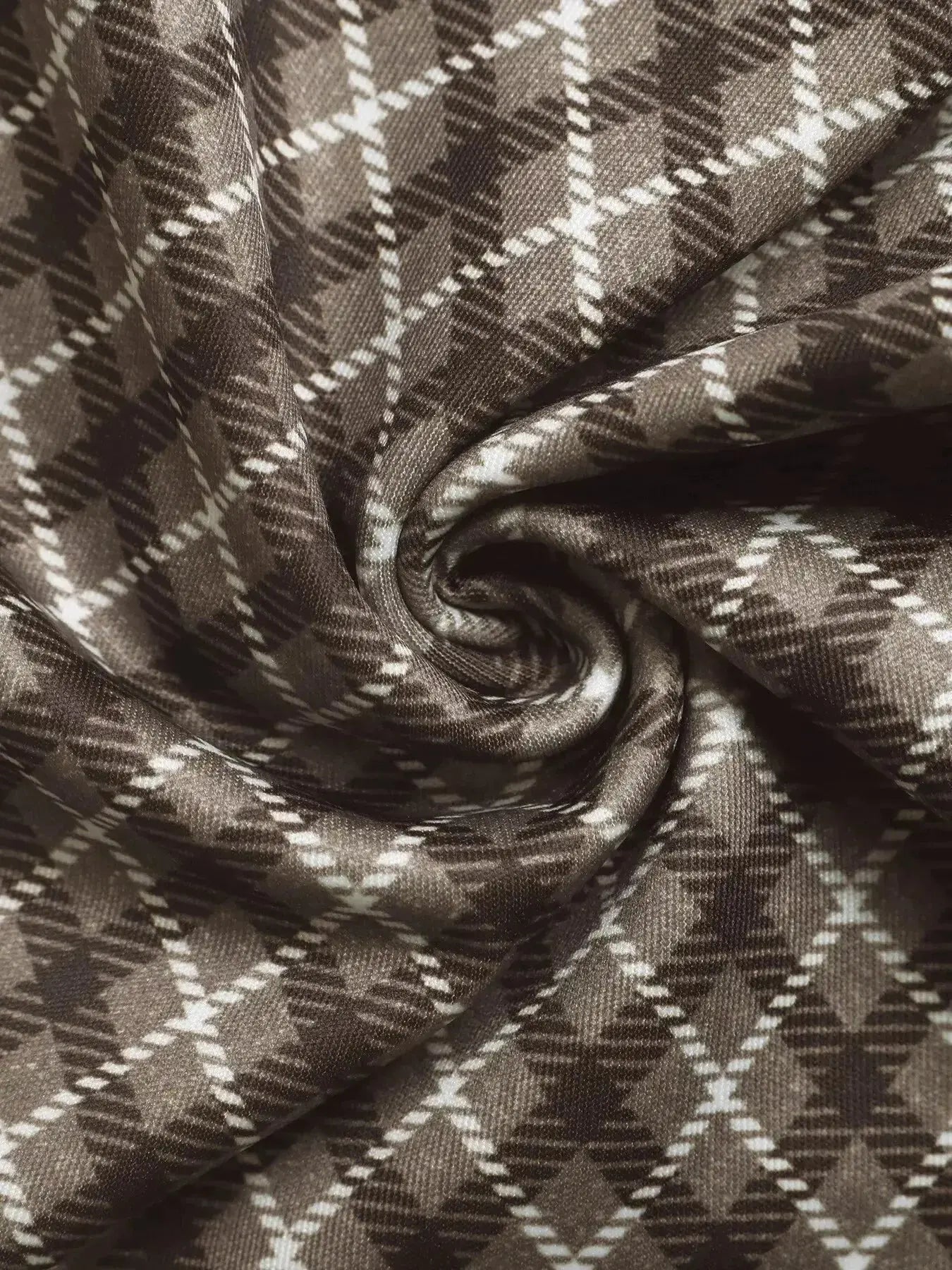 Plaid High-Waisted Wide Leg Pants - DaisyDrop 