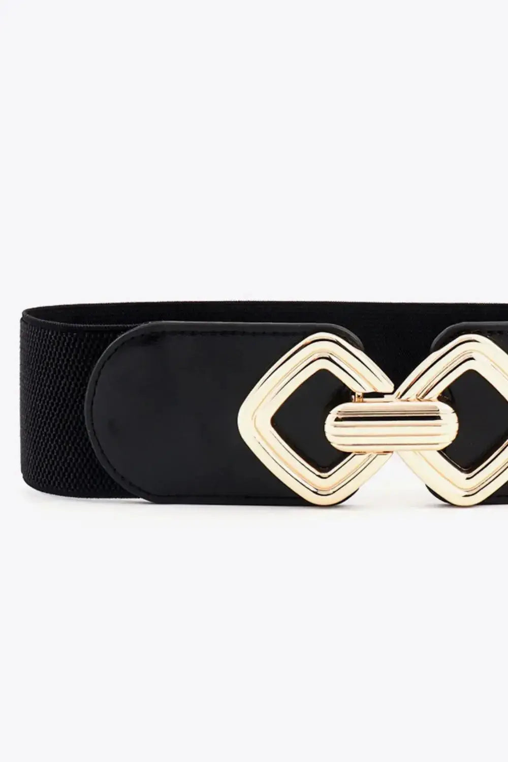 Geometric Buckle Elastic Wide Belt - DaisyDrop 