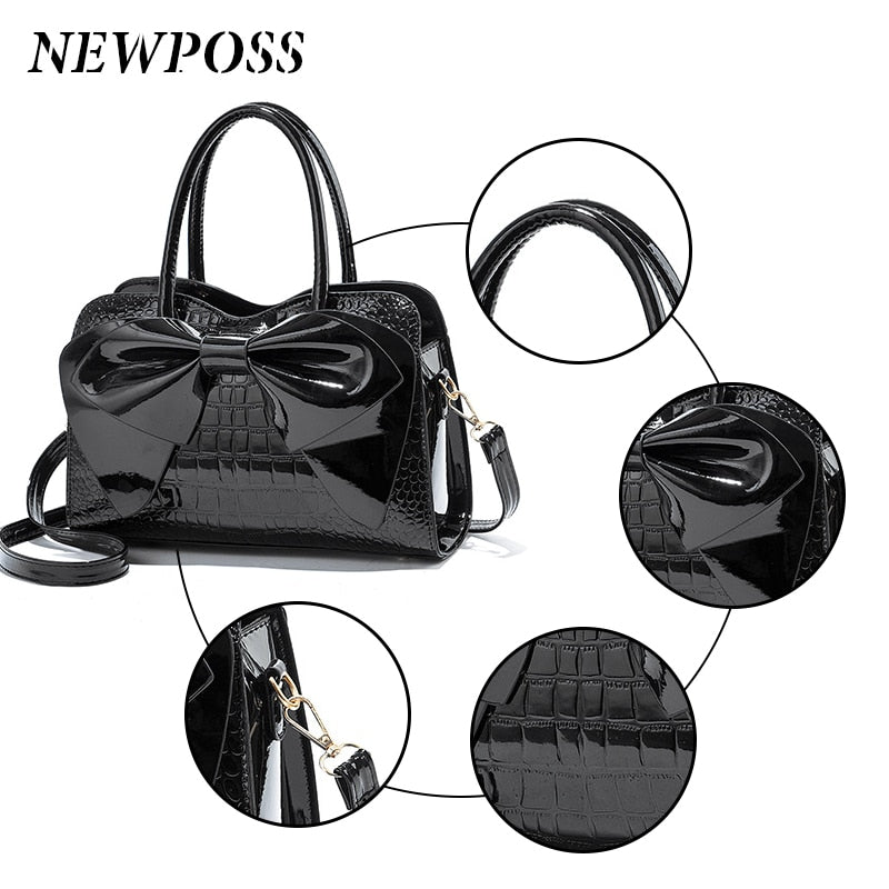Women Handbags Tassel PU Leather Totes Bag