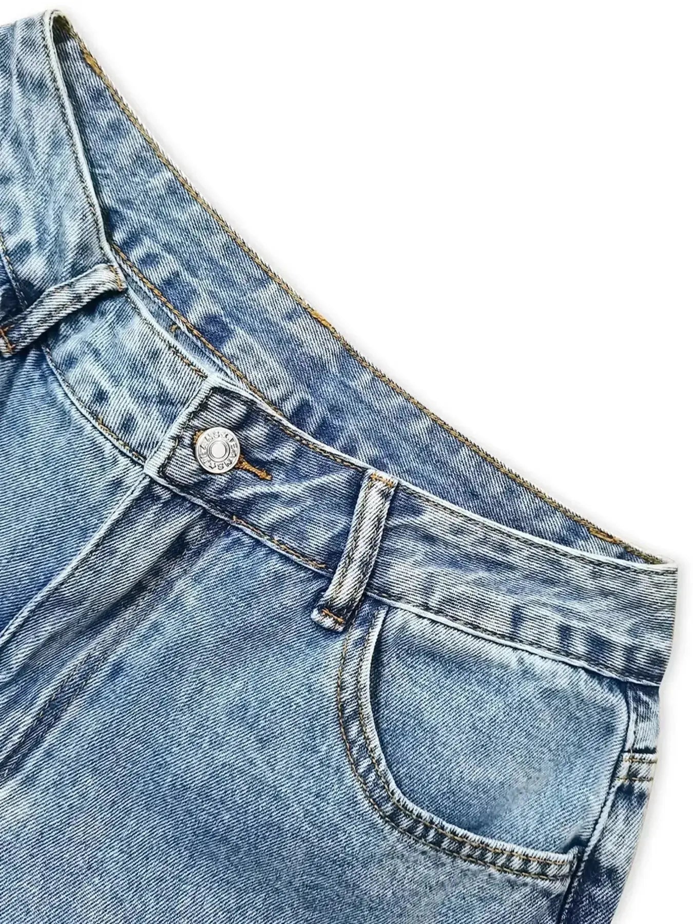 Distressed Wide Leg Jeans - DaisyDrop 