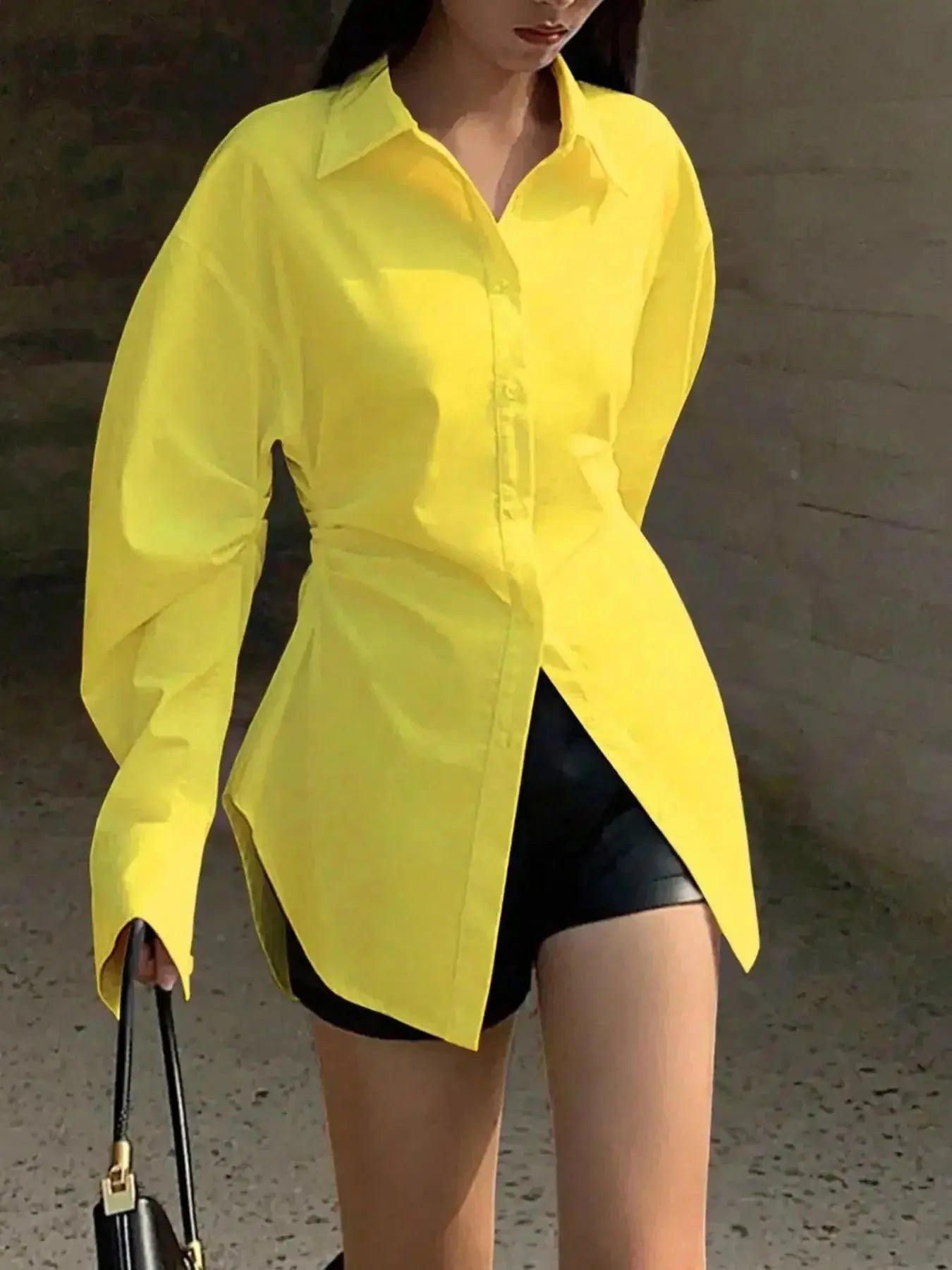 Button Up Long Sleeve Shirt - DaisyDrop 