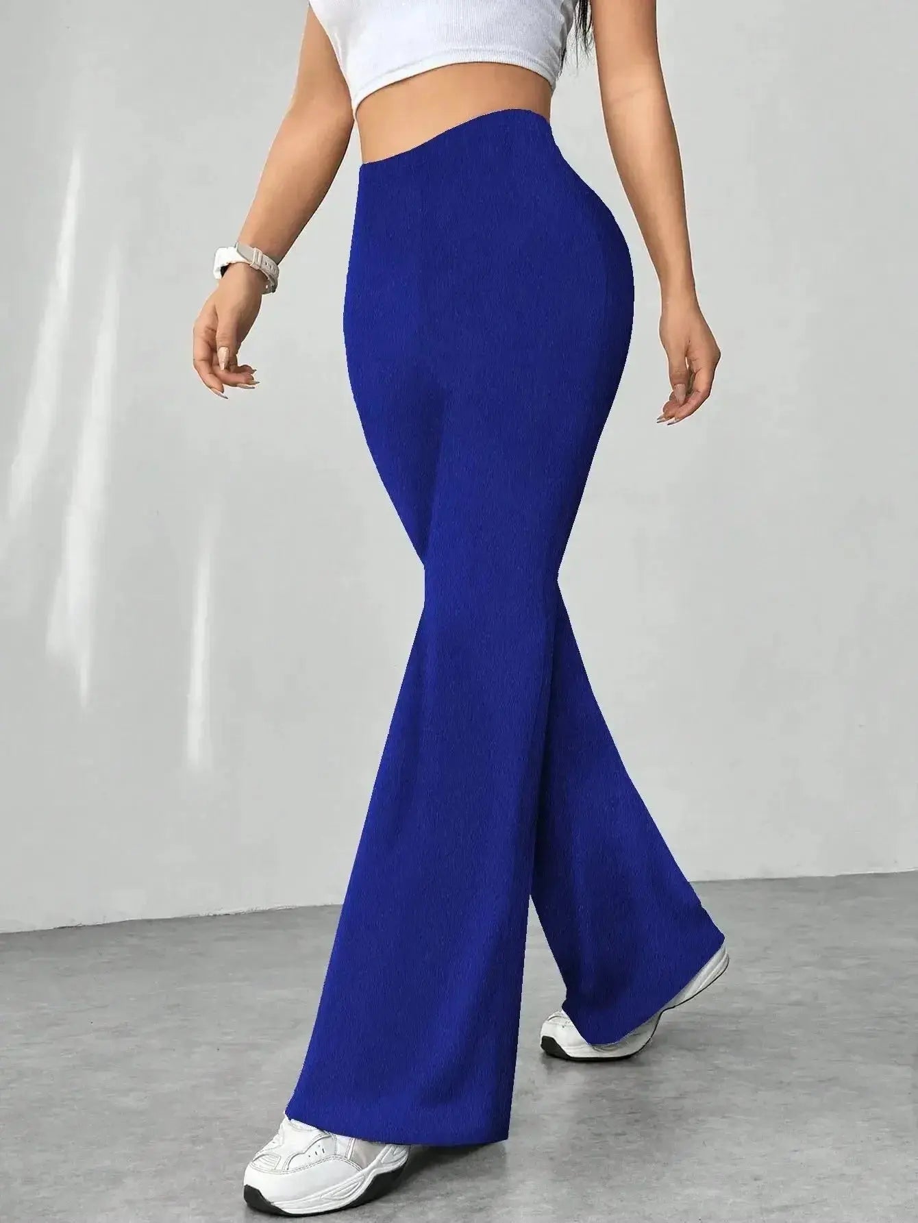 High Waisted Flare Pants - DaisyDrop 