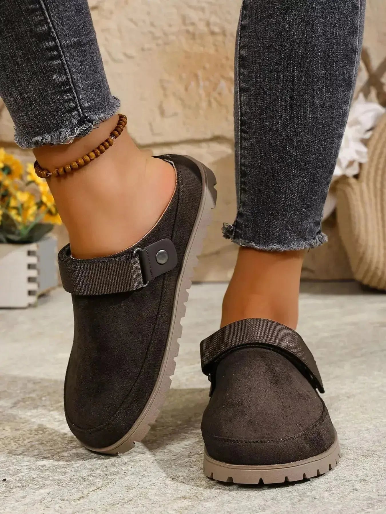 Round Toe Flats Slip-Ons - DaisyDrop 