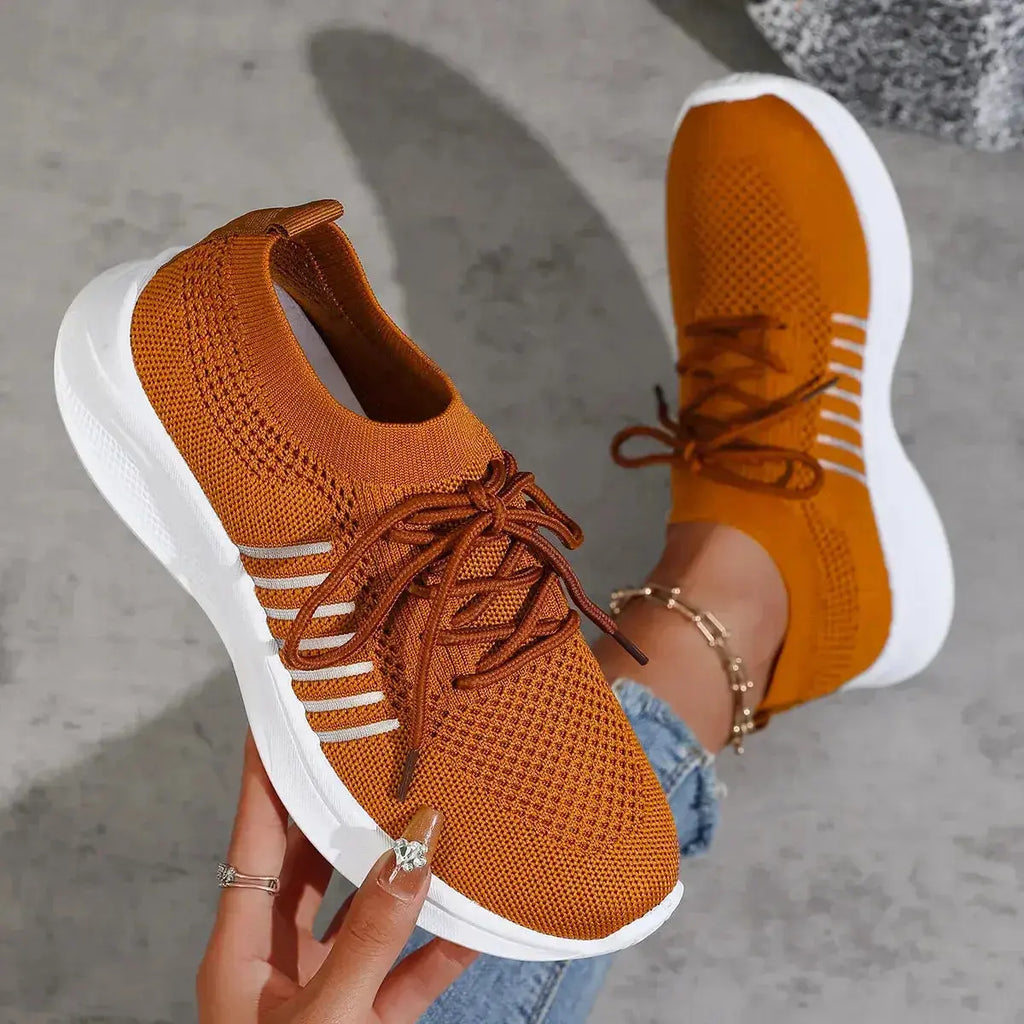 Breathable Mesh Lace Up Athletic - DaisyDrop 