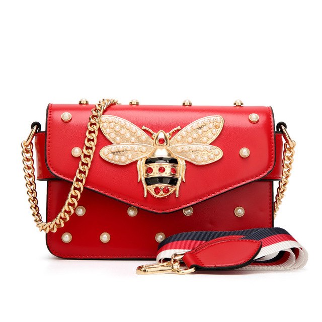 Luxury Women Bags Designer Vintage Small Little Bee Flap Bag