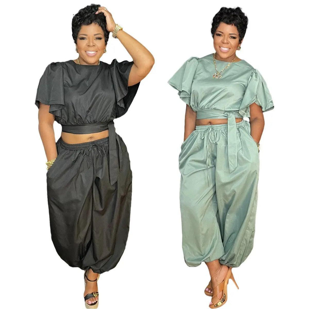 Fashion sports women's street trendsetters two-piece set eprolo