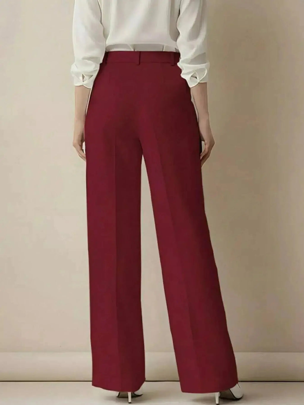 High-Waisted Wide Leg Pants - DaisyDrop 