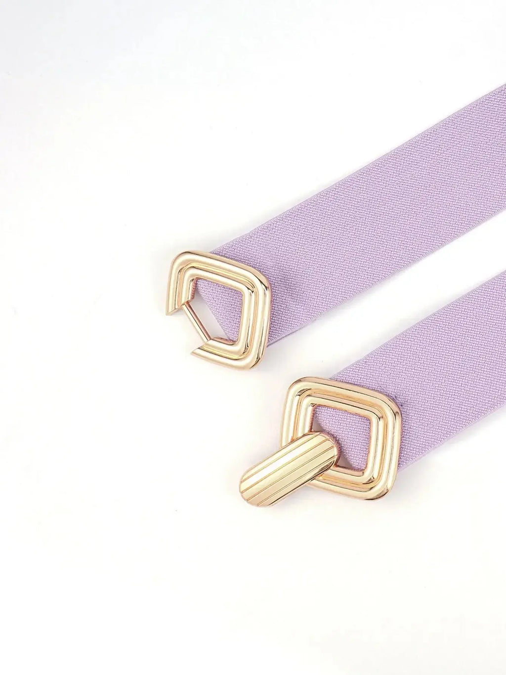 Geometric Buckle Elastic Wide Belt - DaisyDrop 