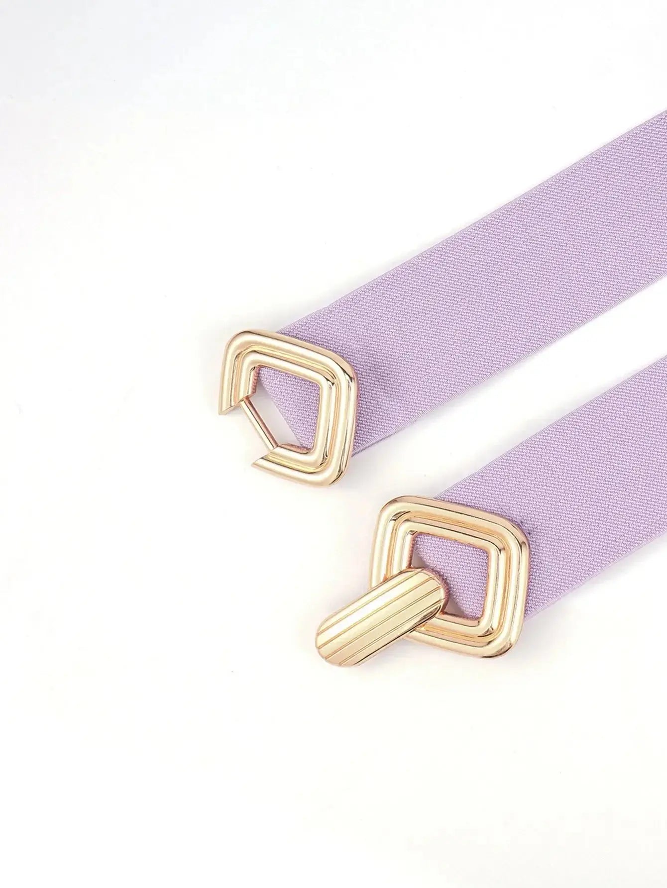 Geometric Buckle Elastic Wide Belt - DaisyDrop 