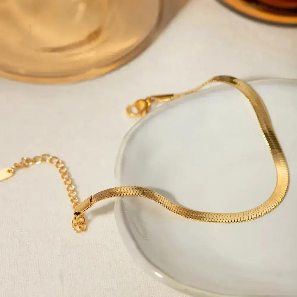 18K Gold-Plated Ankle Bracelet - DaisyDrop 