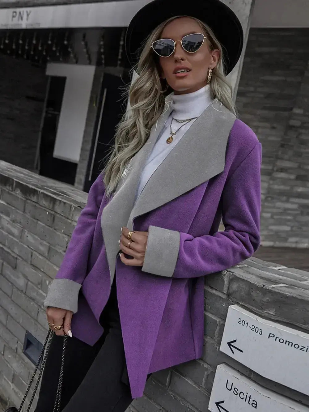 Open Front Long Sleeve Jacket - DaisyDrop 