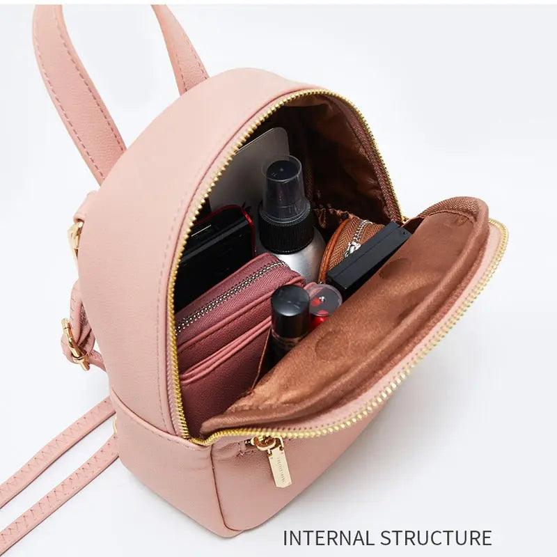 Forever Young Designer Women Backpack Mini Soft Touch Leather Backpack eprolo