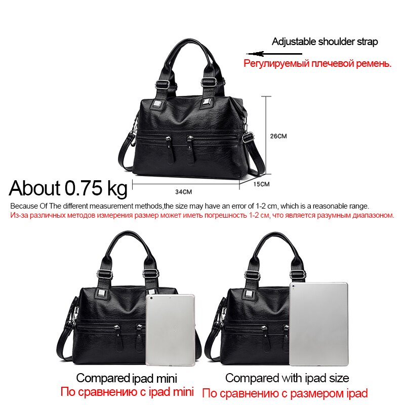 Large Capacity Latest Sheepskin Leather Women's Handbag