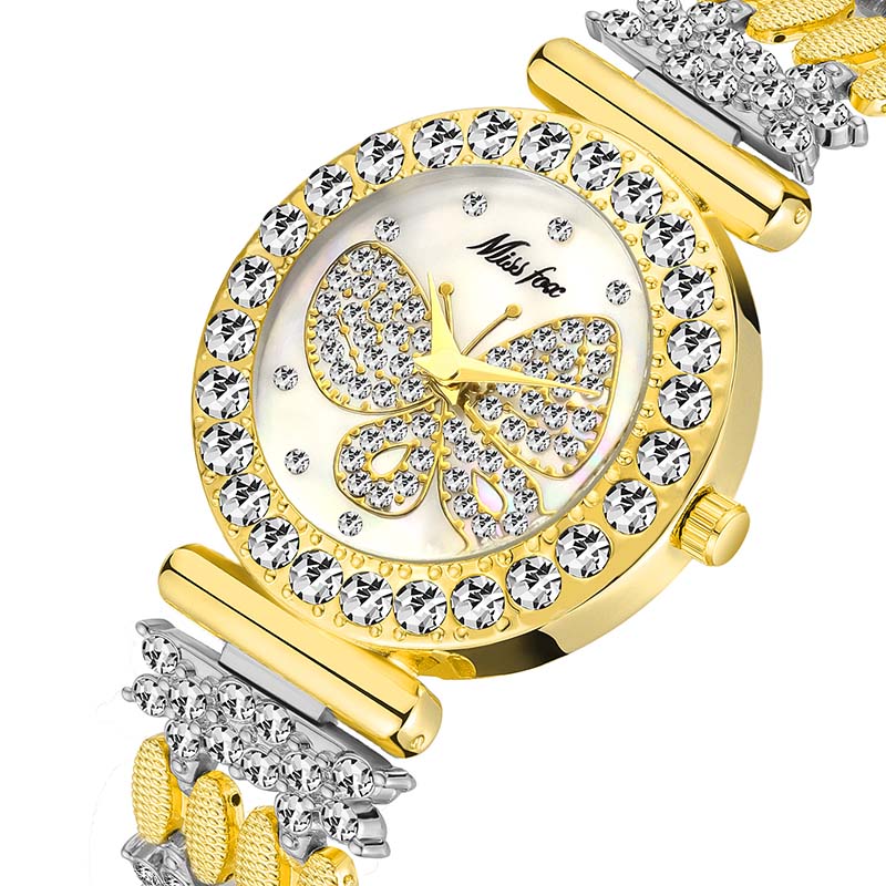 MISSFOX 2030 Luxury Butterfly Women Watches