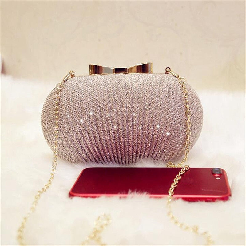 Golden Evening Clutch Bag