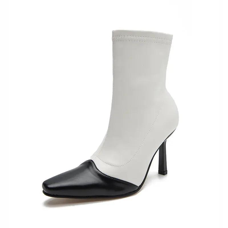 Medium Short Boots For Women Pointed toe eprolo