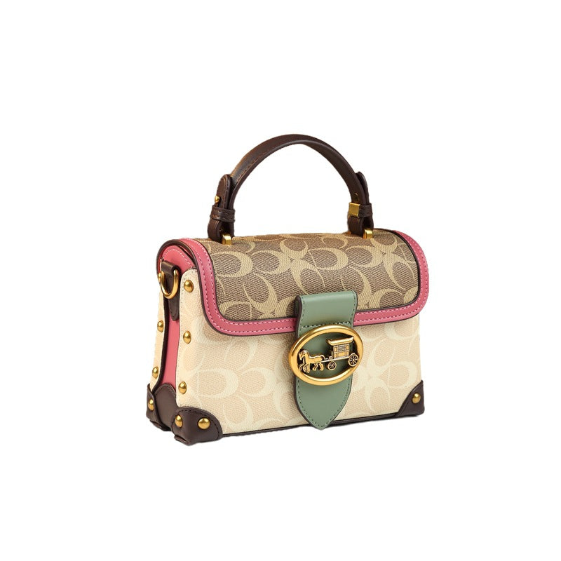 Mini Leather Small Square Bag for Women