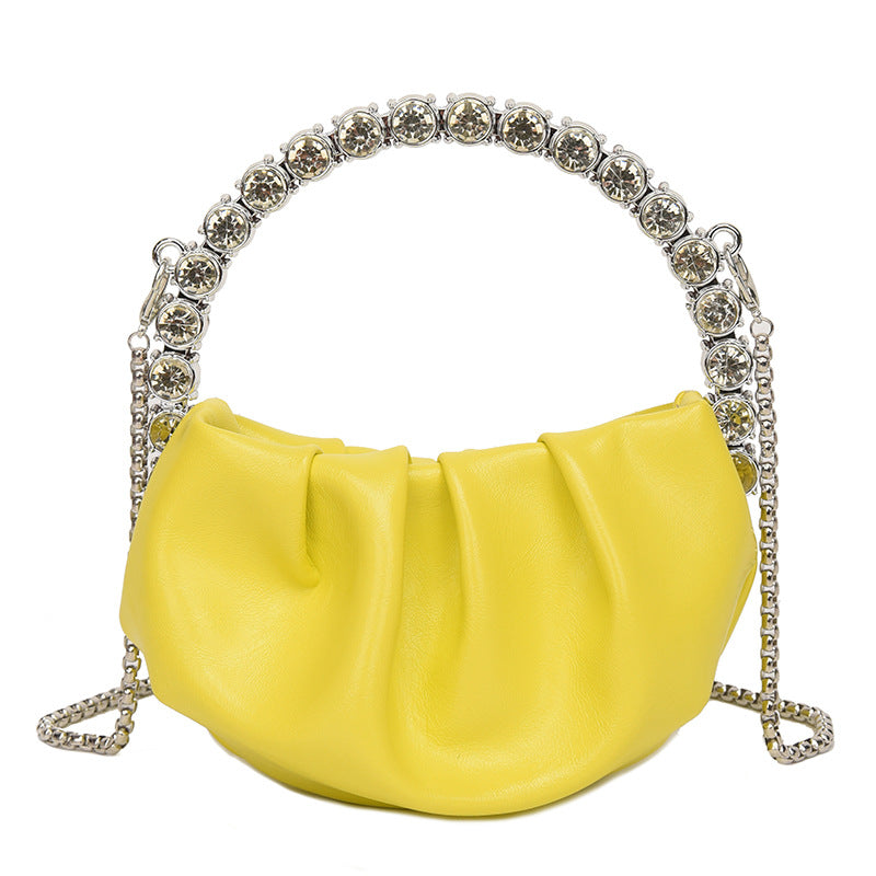 Round Diamond Evening Clutch Bags