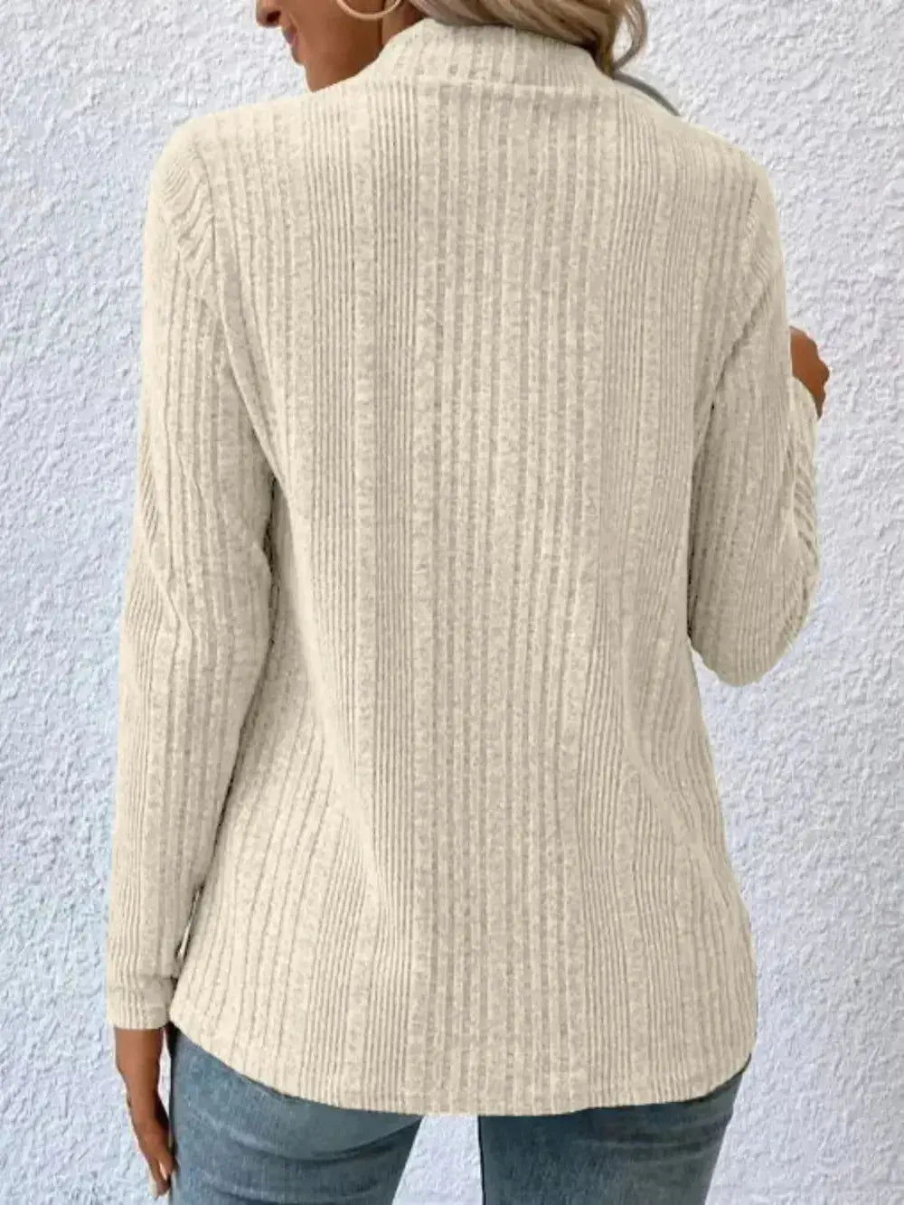 Open Front Long Sleeve Cardigan - DaisyDrop 