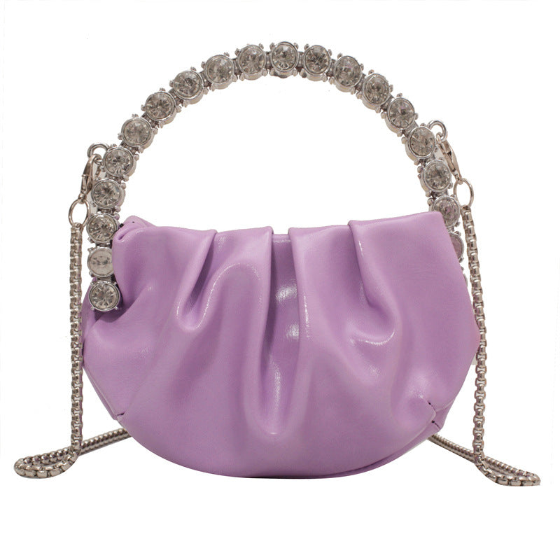 Round Diamond Evening Clutch Bags