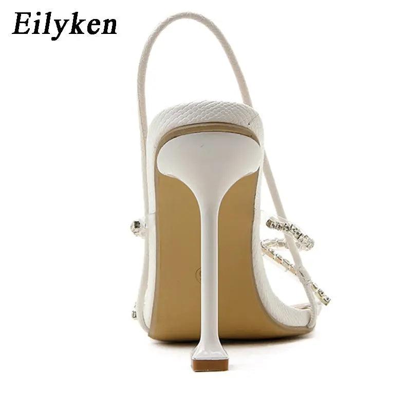 Women Elegant Pvc Rhinestone Crystal Sandals eprolo