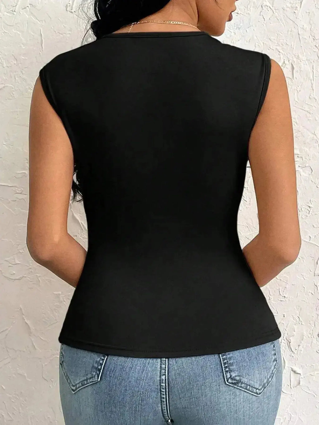 Slit Asymmetrical Tank Top - DaisyDrop 