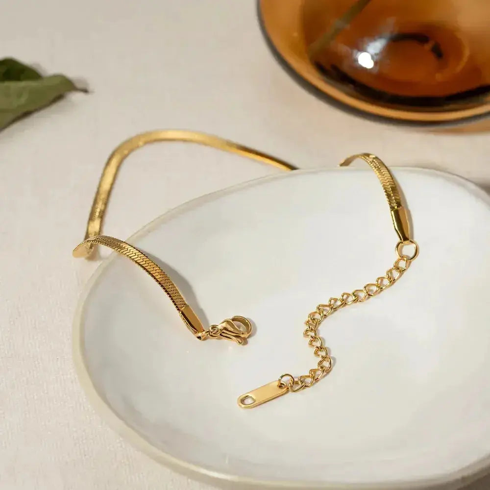 18K Gold-Plated Ankle Bracelet - DaisyDrop 
