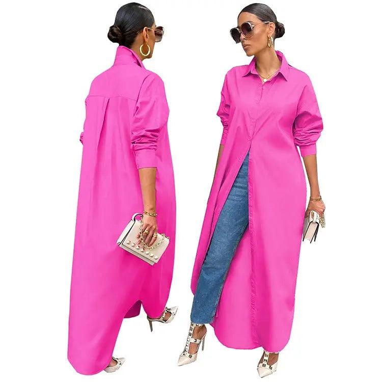 Women Casual Long Shirt Dresses eprolo
