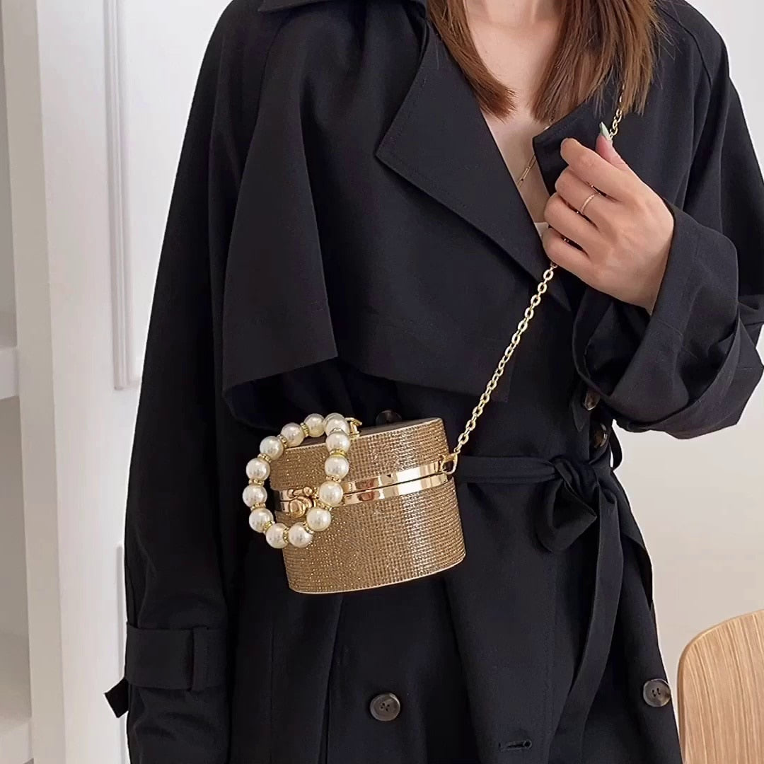 Diamond Acrylic Round Party Clutch Evening Bag
