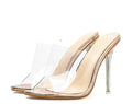 Women Slippers Comfortable Soft Sandals Sexy Women Shoes Party Crystal Transparent High Heel eprolo