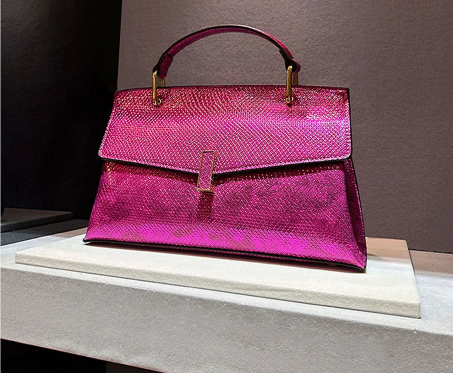 Snake Print Leather Luxury Fashion bag