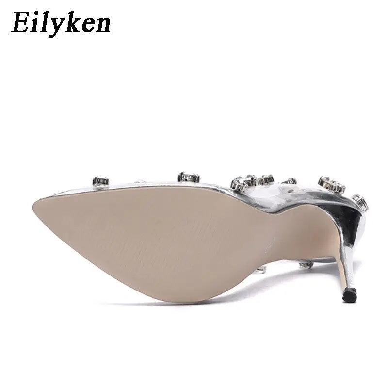 Design Rivet Crystal High Heel Pumps eprolo