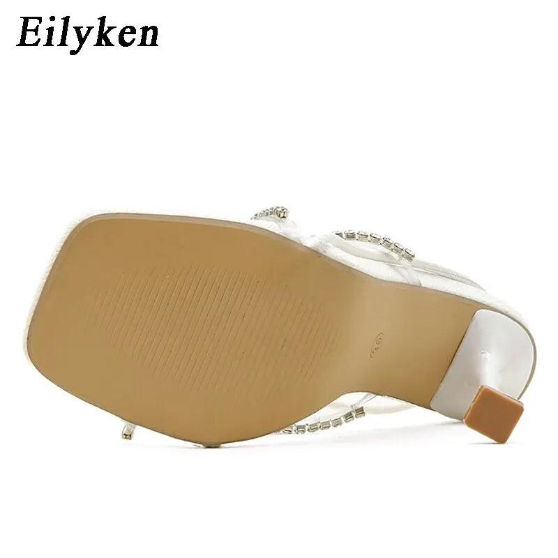 Women Elegant Pvc Rhinestone Crystal Sandals eprolo