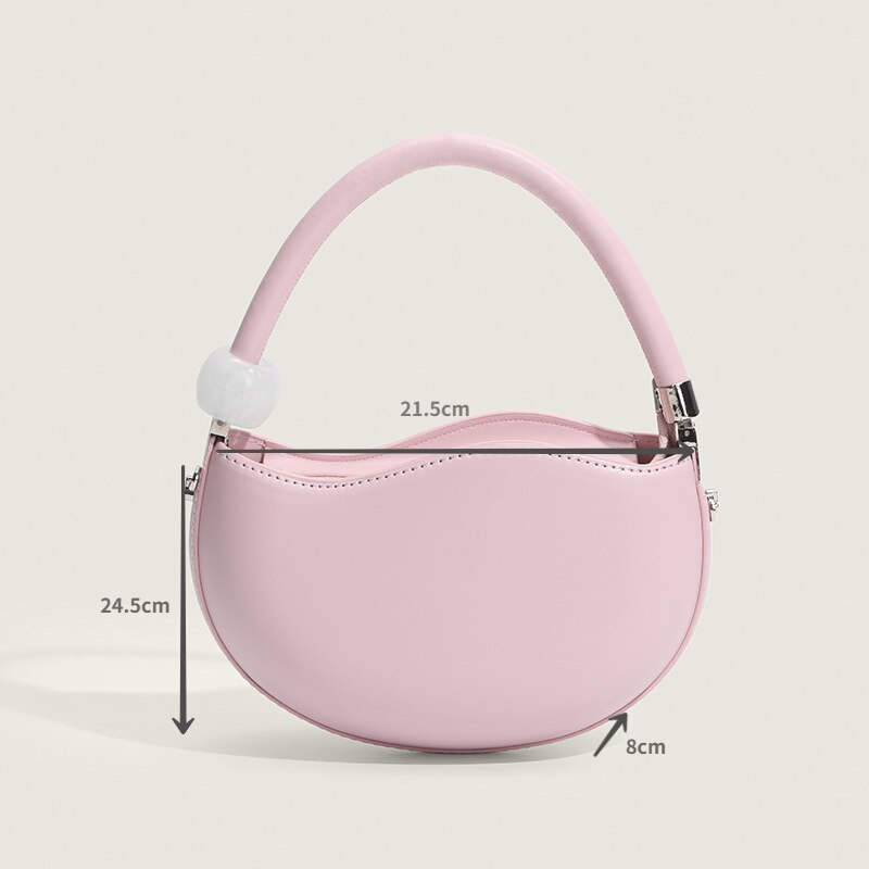 Gentle and Sweet New Cute Small Solid Color Handbag