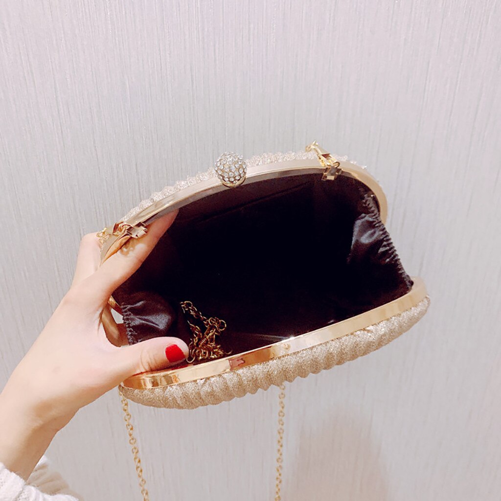 Women's Evening Shell Sparkly Clutch