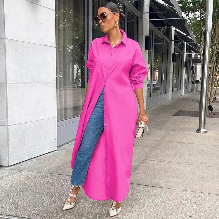 Women Casual Long Shirt Dresses eprolo