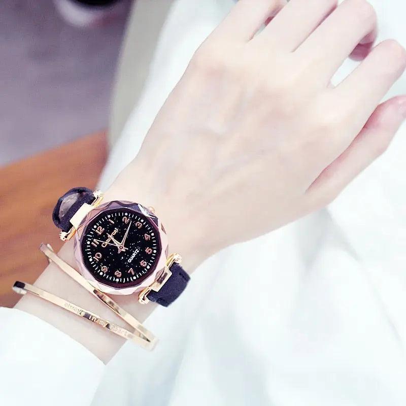 Quartz Fashion Starry Sky Women Watches eprolo