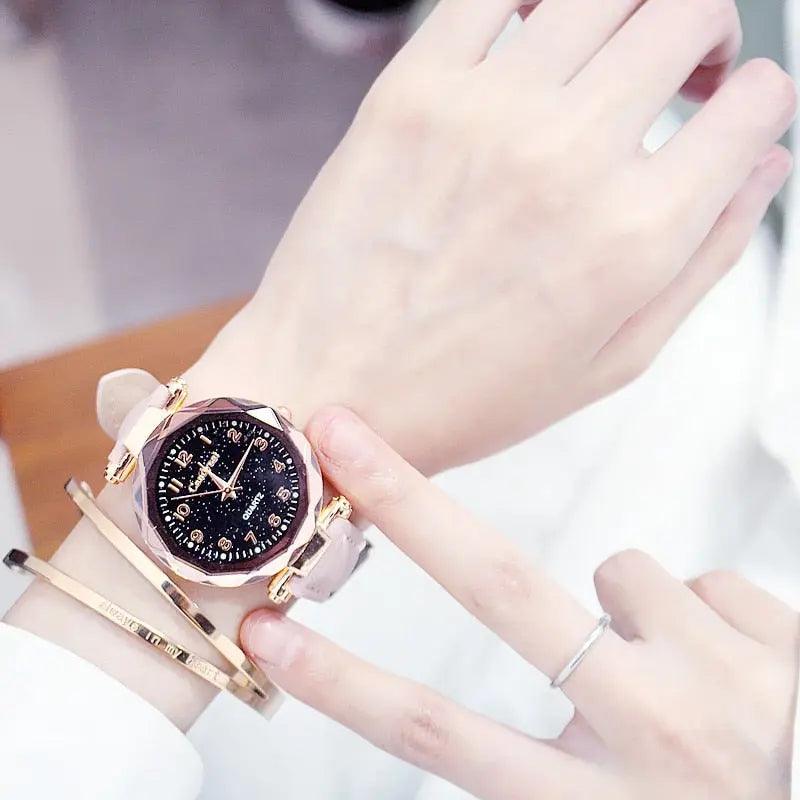 Quartz Fashion Starry Sky Women Watches eprolo