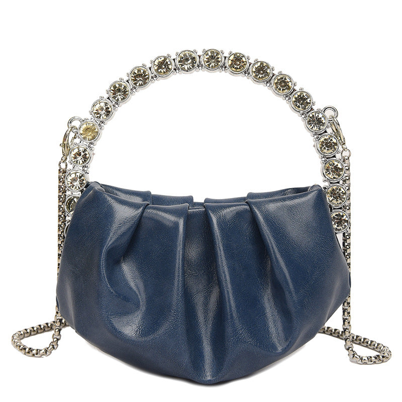 Round Diamond Evening Clutch Bags