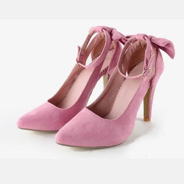 Women High Heels Brand Pumps Toe Buckle Strap Butterfly eprolo