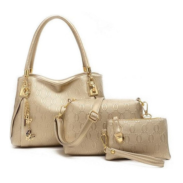Women PU handbag 3- piece Set