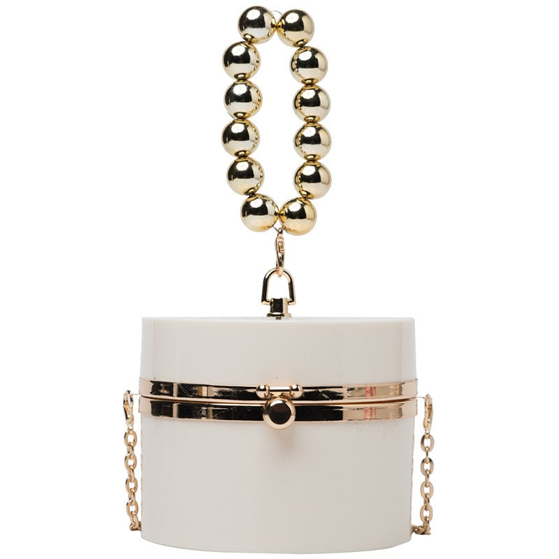Diamond Acrylic Round Party Clutch Evening Bag