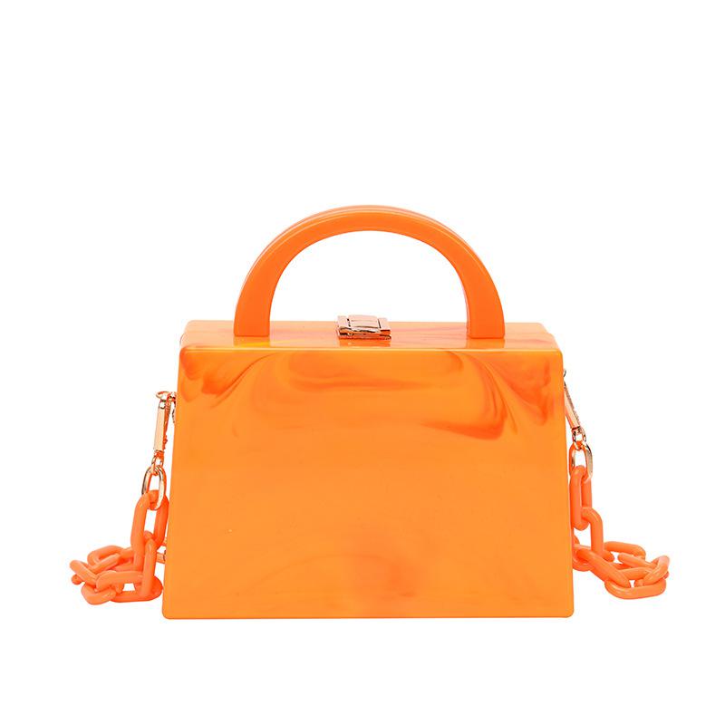 Acrylic Chain Buckle Women Party Clutch Evening Bag