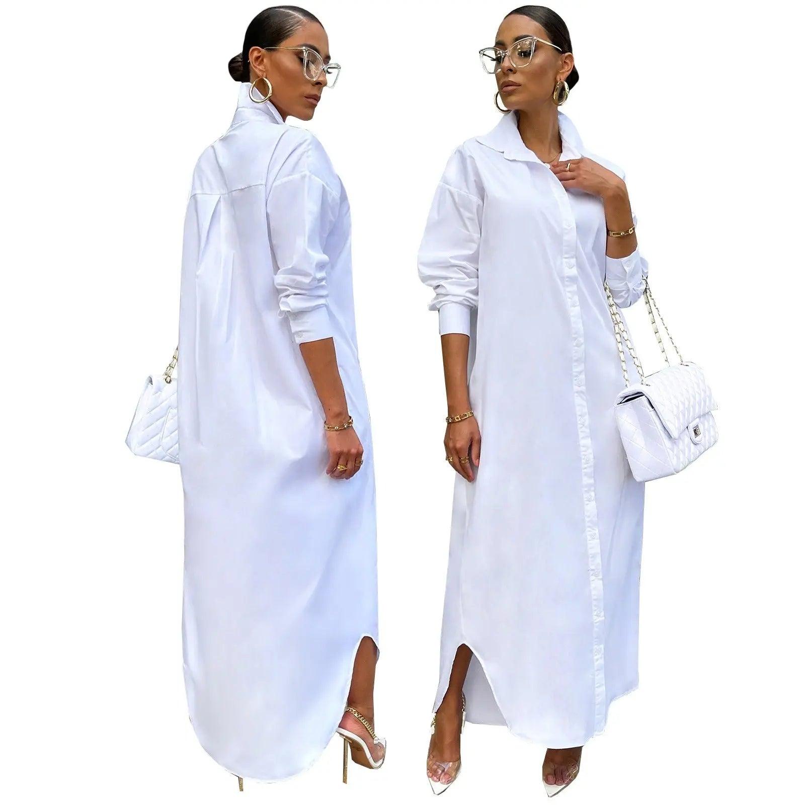 Women Casual Long Shirt Dresses eprolo