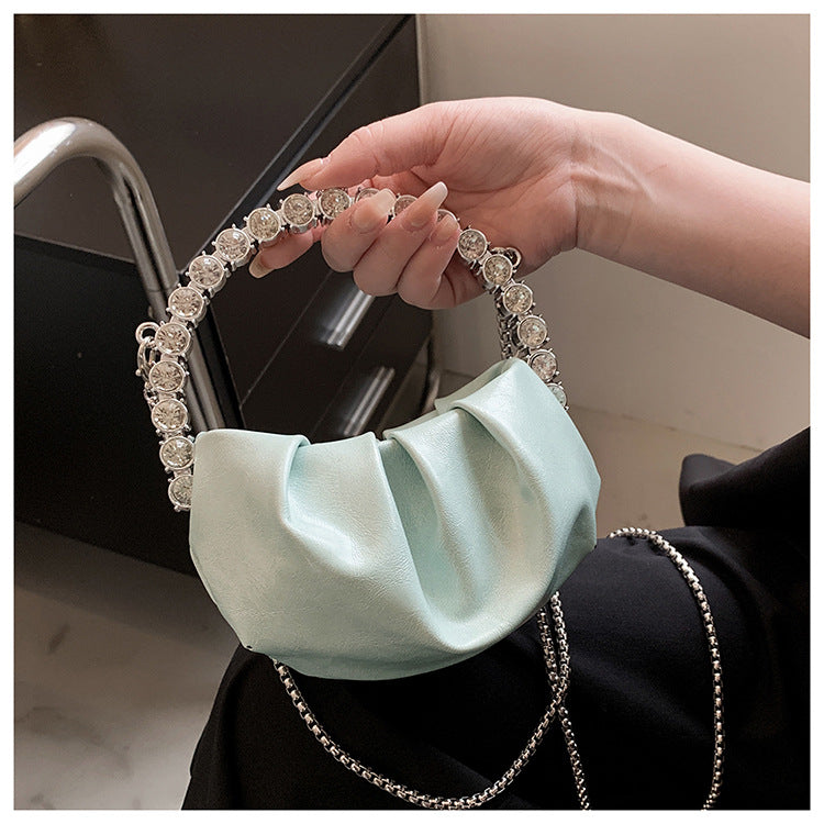 Round Diamond Evening Clutch Bags